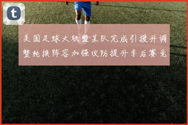 美国足球大联盟某队完成引援并调整轮换阵容加强攻防提升季后赛竞争力